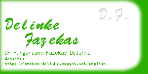 delinke fazekas business card